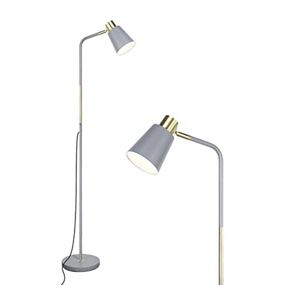 LALISU Floor Lamp Industrial Floor Lamps Reading Farmhouse Standing Lamp - color: Gray