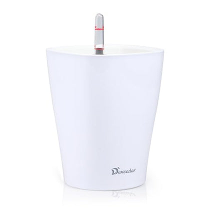 Dexceder 6x7 Self Watering Planter (White) - color: White