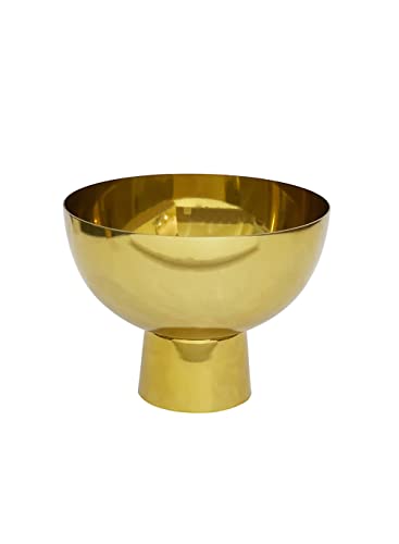 Serene Spaces Living Decorative Gold Pedestal Bowl, Elegant Compote Bowl for Home Décor, Weddings, Parties, 7" Diameter & 5.5" Tall, Pack of 12 - size: Large - Pack of 12