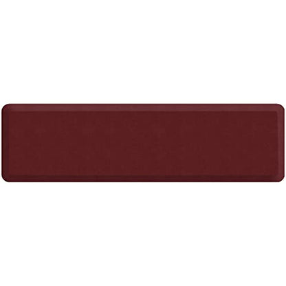 GelPro Anti Fatigue Nonslip Mat: Hard Floor Utility Mats for Garage, Patio and Kitchen - 20" x 72" x .5" - Leather Grain Cranberry - color: Leather Grain Cranberry