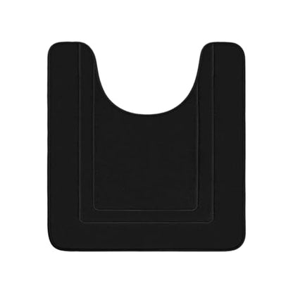 Cupic Cupid Memory Foam Toilet Rug 24"×20", U-Shaped Bath Mat, Sage Green - color: Black, size: 1'8" x 2' (24" x 20"（U-Shape）)
