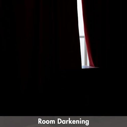 MIULEE Red Blackout Velvet Curtains Drapes 63 Inch Long 52"x63" Bedroom - color: Red, size: 52"W x 63"L (Pack of 2)