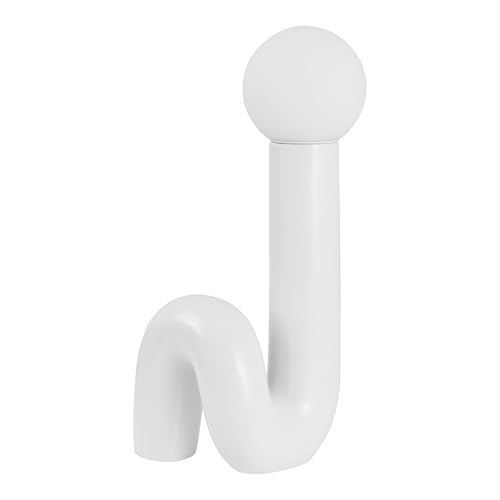 JONATHAN Y Katya 18" Scandinavian Ceramic Spiral Lamp, White - color: White