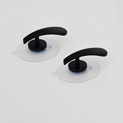 No Drill Tieback Holdbacks Adjustable Self Adhesive Curtain Tieback - color: Black
