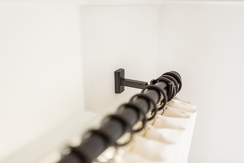 BlastHome® Luxury Adjustable Curtain Rod Brackets, Brushed Dark Brown - color: Brushed Dark Brown