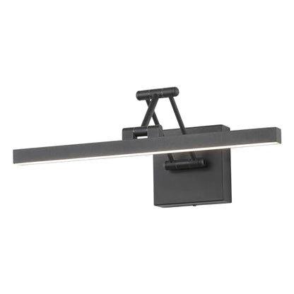 Hard-Wired Picture Light Dimmable LED Picture Lights for Paintings 15.7" Inch Black Metal Body Wall Pictures with Adjustable Swing Arm Art Display Lamps 7W 3000K Warm White Book Light - color: Hard-Wired Black-square base, size: 15.7inch Dimmable