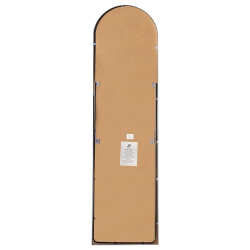 JONATHAN Y Adrian Arched Full Length Mirror 16" x 59" Metal Frame, Nickel - color: Nickel