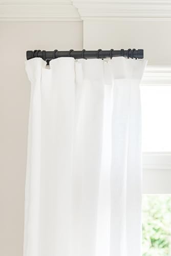 BlastHome® Luxury Adjustable Curtain Rod Brackets, Brushed Dark Brown - color: Brushed Dark Brown