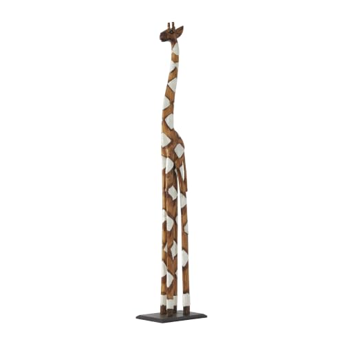 Deco 79 Wood Giraffe Sculpture, Sculpture 11" x 6" x 47", Brown - color: Brown, size: 11" x 6" x 47"