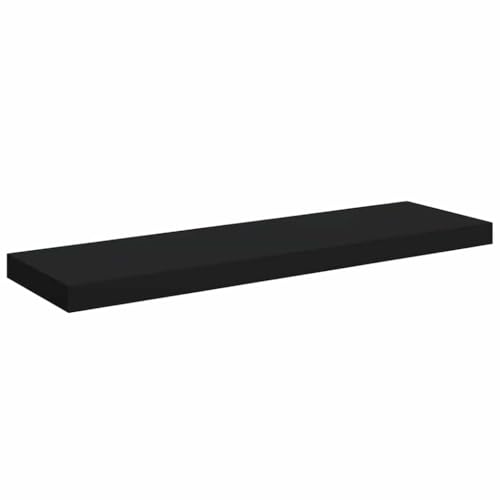 31.5 x 9.3 x 1.5 in Floating Shelves for Wall Black Matte MDF Honeycomb Wall Shelf Easy Mount Display Organizer for Living Room Bedroom Office - color: Black, size: 31.5 x 9.3 x 1.5 in