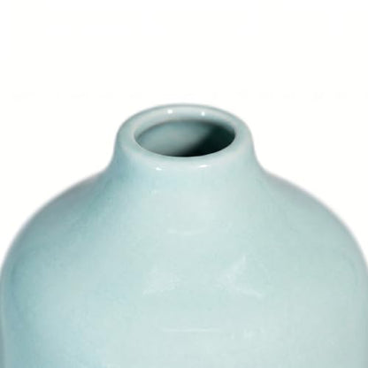 Sunddo Blue Ceramic Vase, 5 Inch - color: Light Blue, size: 5 inch