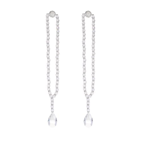SUQ I OME Luxury Crystal Beaded Magnetic Curtain Tieback, Crystal - color: Crystal