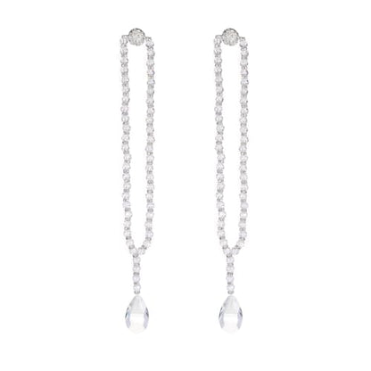 SUQ I OME Luxury Crystal Beaded Magnetic Curtain Tieback, Crystal - color: Crystal