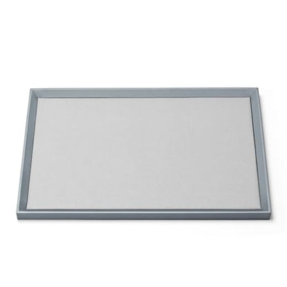 Oirlv Leather Large Jewelry Tray Grey - size: 17.7" x 11.8" x 0.8"
