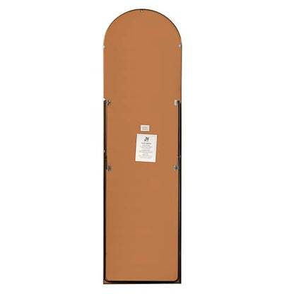 JONATHAN Y Adrian Arched Full Length Mirror 16" x 59" Metal Frame, Gold - color: Gold
