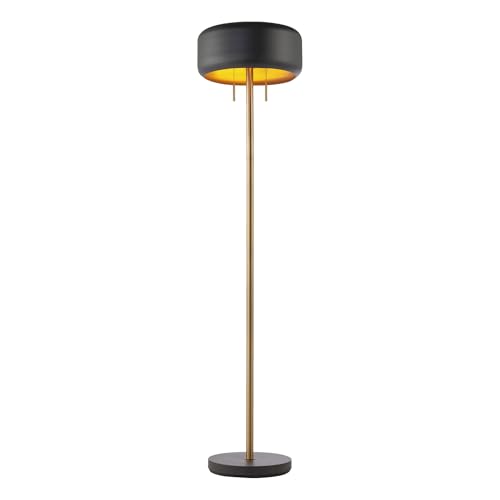 Globe Electric 67346 Novogratz x Floor Lamp, Dark Gray - color: Dark Gray