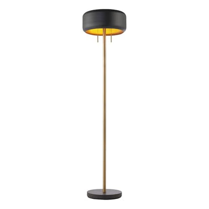 Globe Electric 67346 Novogratz x Floor Lamp, Dark Gray - color: Dark Gray