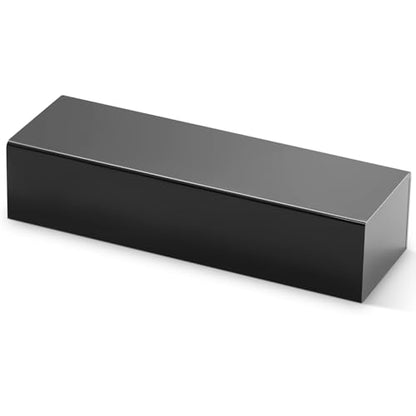 Chunful Black Acrylic Display Box Riser, 14"L x 4.5"W x 3"H Pedestal Stand - size: 14" L X 4.5" W X 3" H