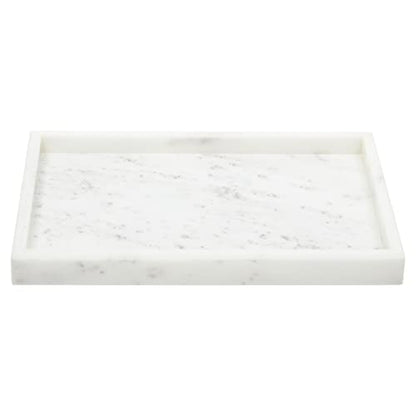 Juvale Large Marble Vanity Tray - Jewelry & Cosmetic Organizer with Drawer Organizer - Bathroom Display with Soap Tray - Home Accent Piece with Marble Decor - 11.7 x 7.7 x 1.1 in White - size: 11.7" x 7.7" x 1.1"