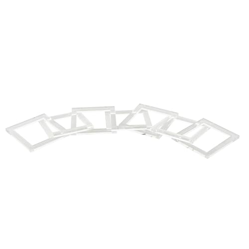 Deco 79 Acrylic Plastic Chain Decorative Sculpture Square 7 Link Home Decor Statue, Accent Figurine 28" x 0" x 5", Clear - size: 28" x 0" x 5"