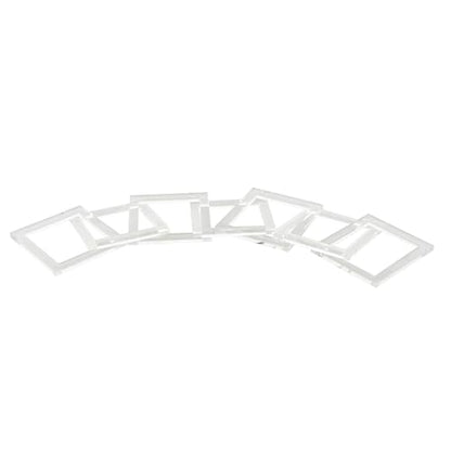 Deco 79 Acrylic Plastic Chain Decorative Sculpture Square 7 Link Home Decor Statue, Accent Figurine 28" x 0" x 5", Clear - size: 28" x 0" x 5"