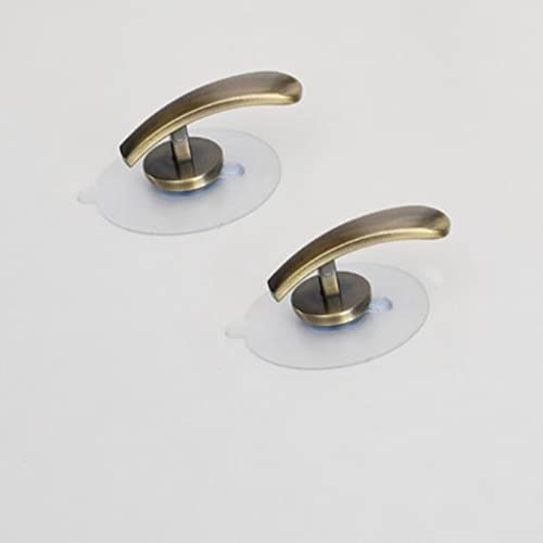 Non-Trace Stick Cute Wall Storage Holder No Drill Curtain Tieback - color: Brass