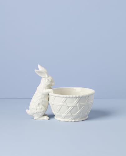 Lenox Wicker Creek Bunny Easter Candy Dish - style: Candy Dish