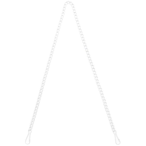 Bieye Chain005 30-Inch White Hanging Chain for Stained Glass Panels - size: White 30-inches Long