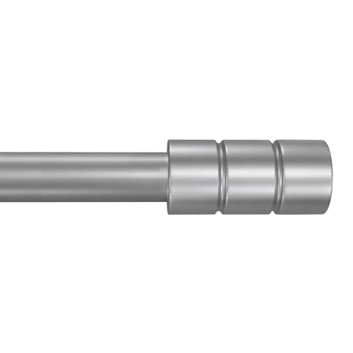 Buono II Cole Silver Rod & Finial, 28-48 in, for Windows, Finials - size: 28-48, style: Cole Silver