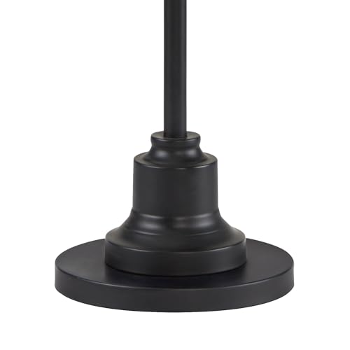 Dyna 58" Tall Black and Gray Swirl 2-Light Floor Lamp Living Room