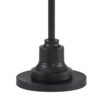 Dyna 58" Tall Black and Gray Swirl 2-Light Floor Lamp Living Room