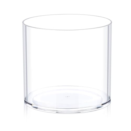 JYPS Clear Plastic Flower Vase Centerpiece - size: 1 Piece - 6.2'' W*5.9'' H