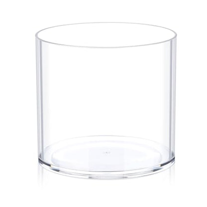 JYPS Clear Plastic Flower Vase Centerpiece - size: 1 Piece - 6.2'' W*5.9'' H