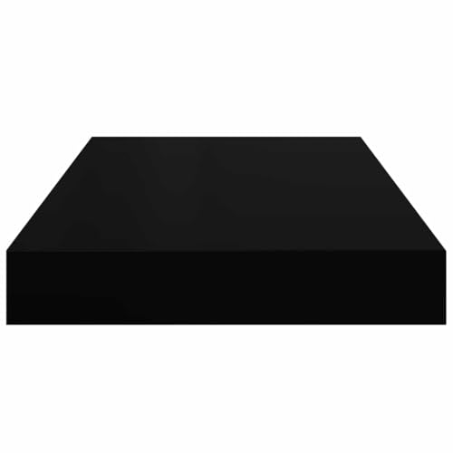 2-Pack Black Floating Shelves 15.7"x9.1", MDF Honeycomb 11 lbs, Mount Hardware, Living Room Bedroom Office - color: Black, size: 15.7 x 9.1 in