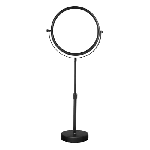 Nicesail Adjustable Tabletop Makeup Mirror Magnified Vanity Matte Black 5X - color: Matte Black-5x