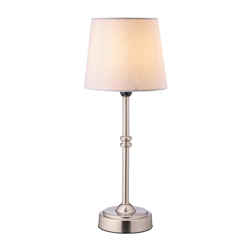 O'Bright Seraph Cordless Rechargeable LED Table Lamp, Brushed Nickel - color: Brushed Nickel