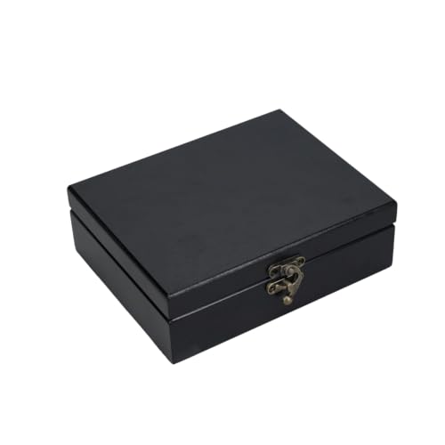 WE Games Old World Wooden Keepsake Box - color: Black Stained, size: Small