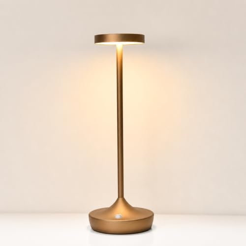 Cordless LED Table Lamps, Rechargeable 6000mAh, 72H Runtime, Waterproof - color: Titanium