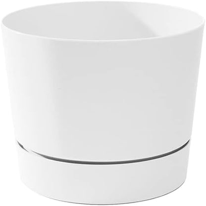 Root & Vessel Majestic Mid-Century Modern Low Profile Cylinder Pot, Matte White, 6.5-Inch (Pack of 10) - color: Matte White, size: 6.5-Inch (Pack of 10)