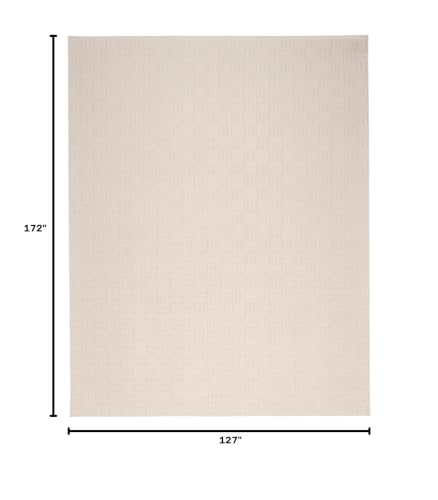 Revival Rugs Willow 11'x14' Area Rugs for Living Room Bedroom Dining Room - Washable, 100% Recycled, Oeko-TEX Certified, Modern, Medium Pile, Beige, Cream - size: 10'7" x 14'4" (Rectangular)