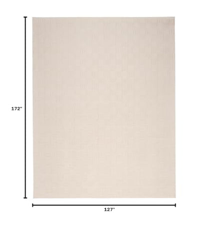 Revival Rugs Willow 11'x14' Area Rugs for Living Room Bedroom Dining Room - Washable, 100% Recycled, Oeko-TEX Certified, Modern, Medium Pile, Beige, Cream - size: 10'7" x 14'4" (Rectangular)