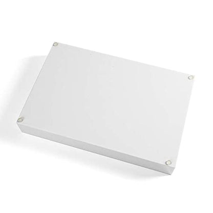 Sooyee Acrylic Serving Tray with Handles, 16" x 12", White - color: White