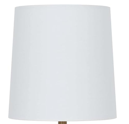 12.75" Rope Mini Lamp – Brown, 5.75x6.5x6.5 White Shade, Farmhouse Aesthetic