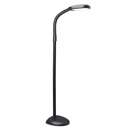 Verilux SmartLight Full Spectrum LED Floor Lamp with Adjustable Brightness - color: Black