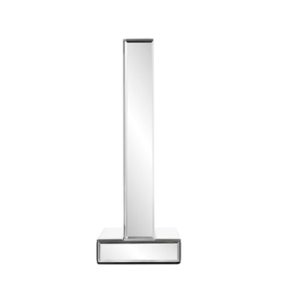 SHYFOY Mirrored Desk Clock,13x12 Luxury Silent Table Clock - color: Silver, size: 13x12INCH