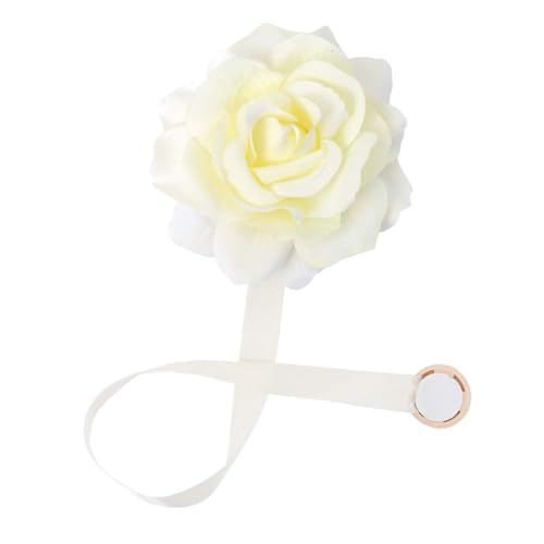 Curtain Tiebacks, Rose Magnetic Curtain Holders, Elegant 2 Pack Decorative Rope Holdback Holder, Home Decor Thin or Sheer Window Drapries Bed Canopy (Champagne) - color: Champagne-2pack