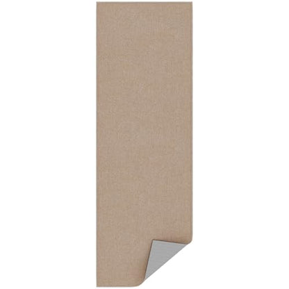 Ottomanson Door Mat Indoor Entryway Runner Rug – Non-Slip Durable Low-Pile Runner with Stain-Resistant Surface, 20" x 59", Beige - color: Beige