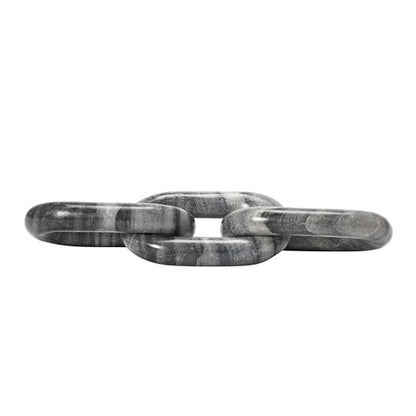 Bloomingville Decorative Marble Chain, Variegated Grey Tones - color: Grey