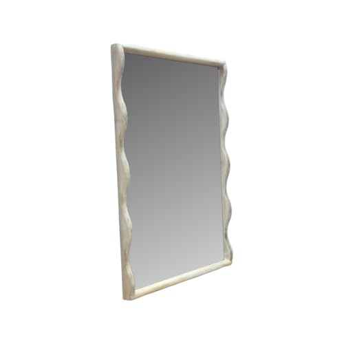 Howard Elliott Collection Willow Scalloped Mirror Rectangle Brown 35.5H x 25.1/4W x 2D