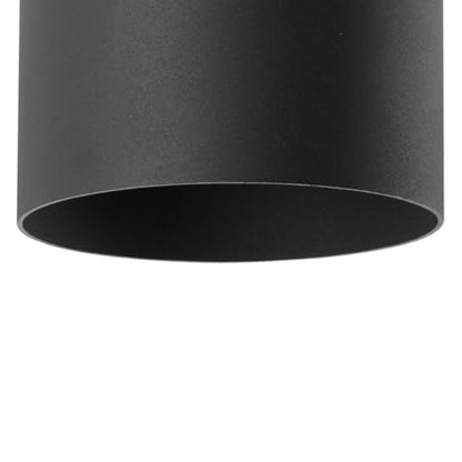 Progress Lighting 5-Inch Cylinder Outdoor Flush Mount Ceiling Light, Black - color: Black